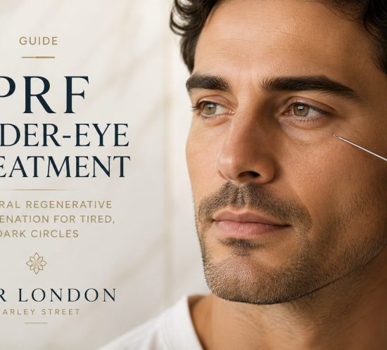 PRF under-eyes for men